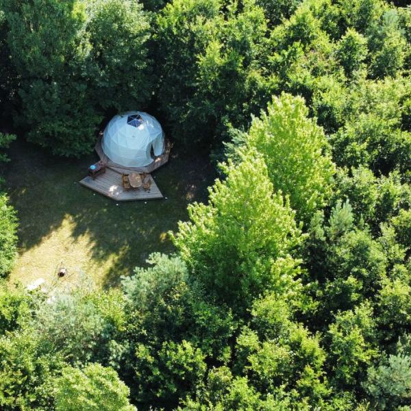Glampingtelt midt i naturen hos Himmely