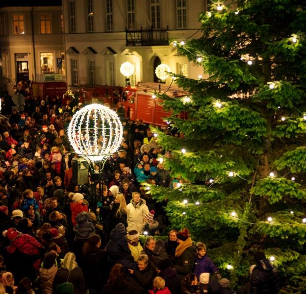 Juletræstænding i Nakskov